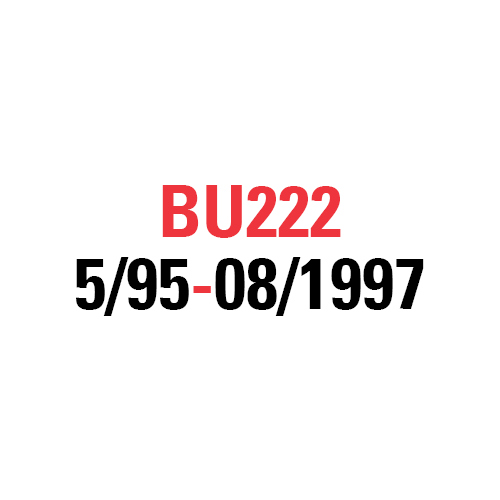 BU222 5/95-08/1997 